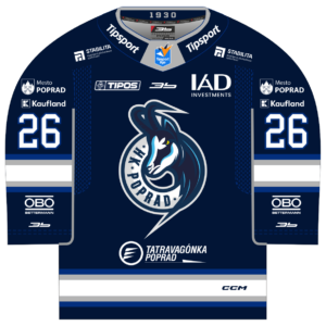 Mini dres HK Poprad modrý